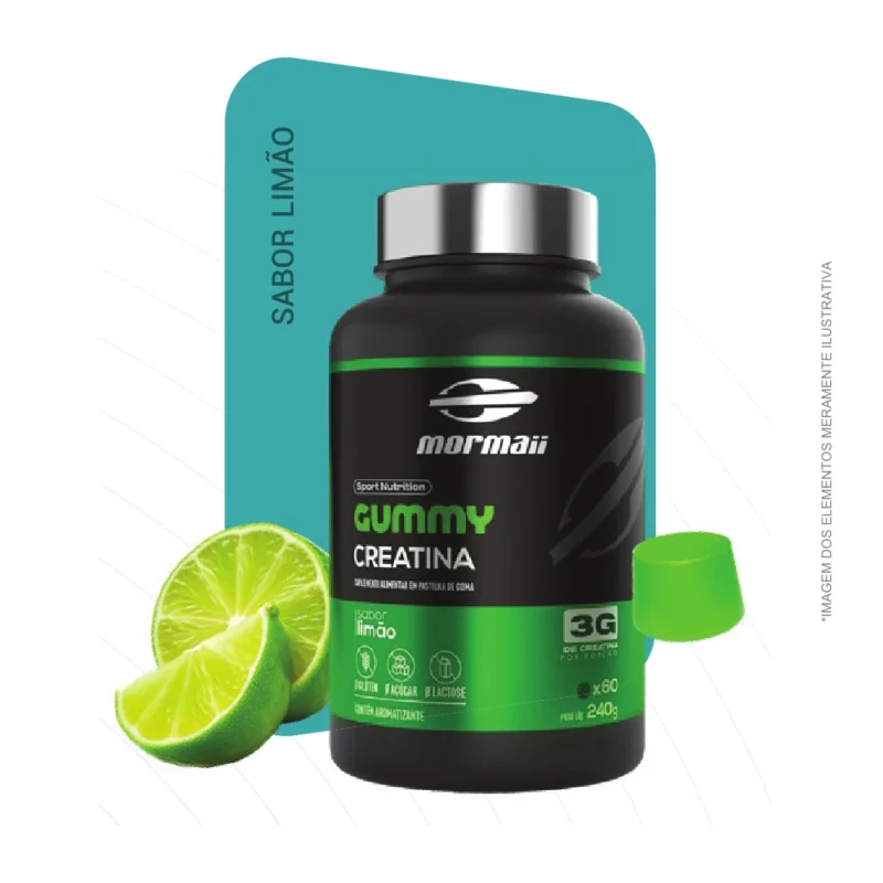 Creatina Mormaii em gomas sabor Limão 240g